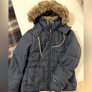 Eddie Bauer Warm Jacket with Fur Medium